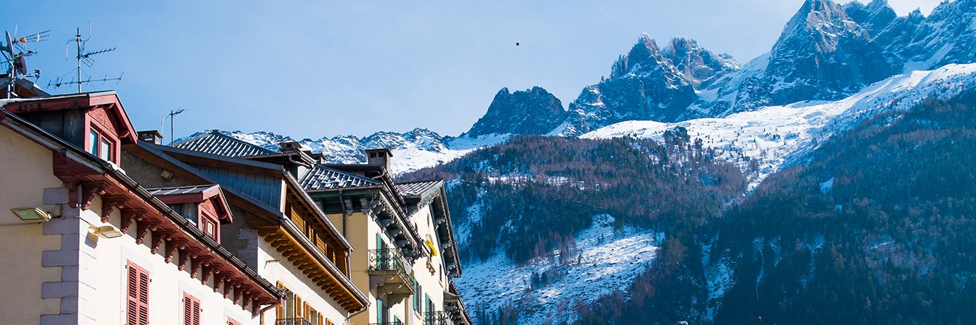Vista panorámica Chamonix Mont-Blanc