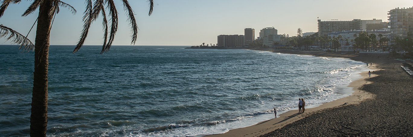 Panoramisch uitzicht Costa del Sol