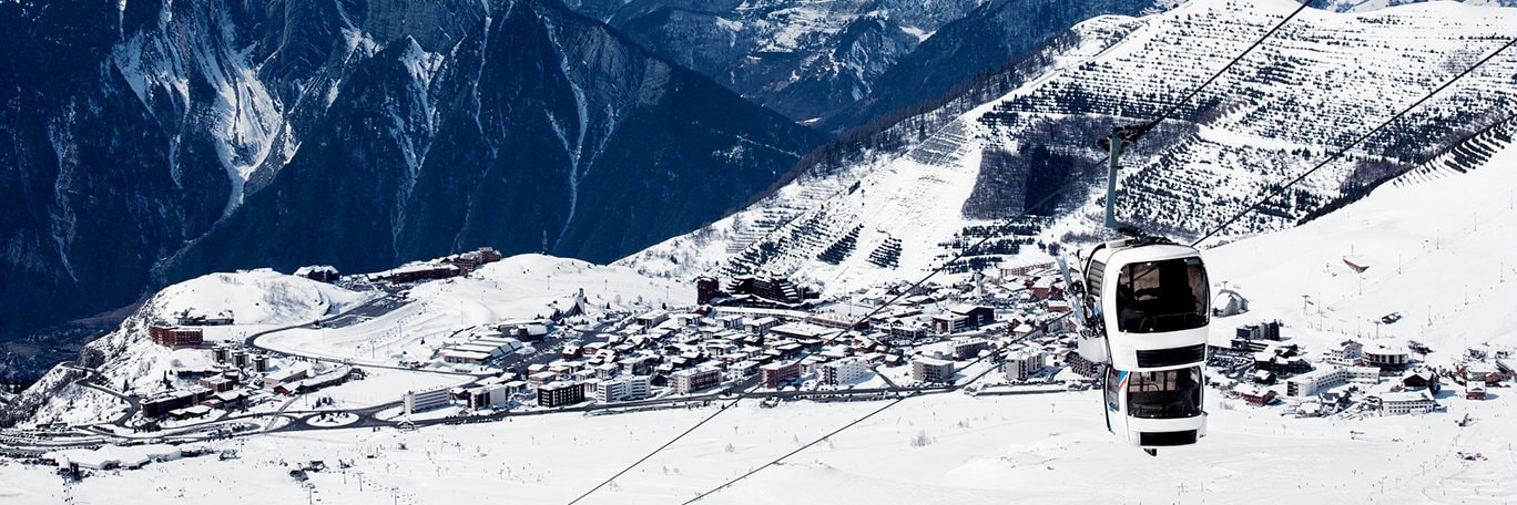 Panoramaaufnahme Grand domaine ski