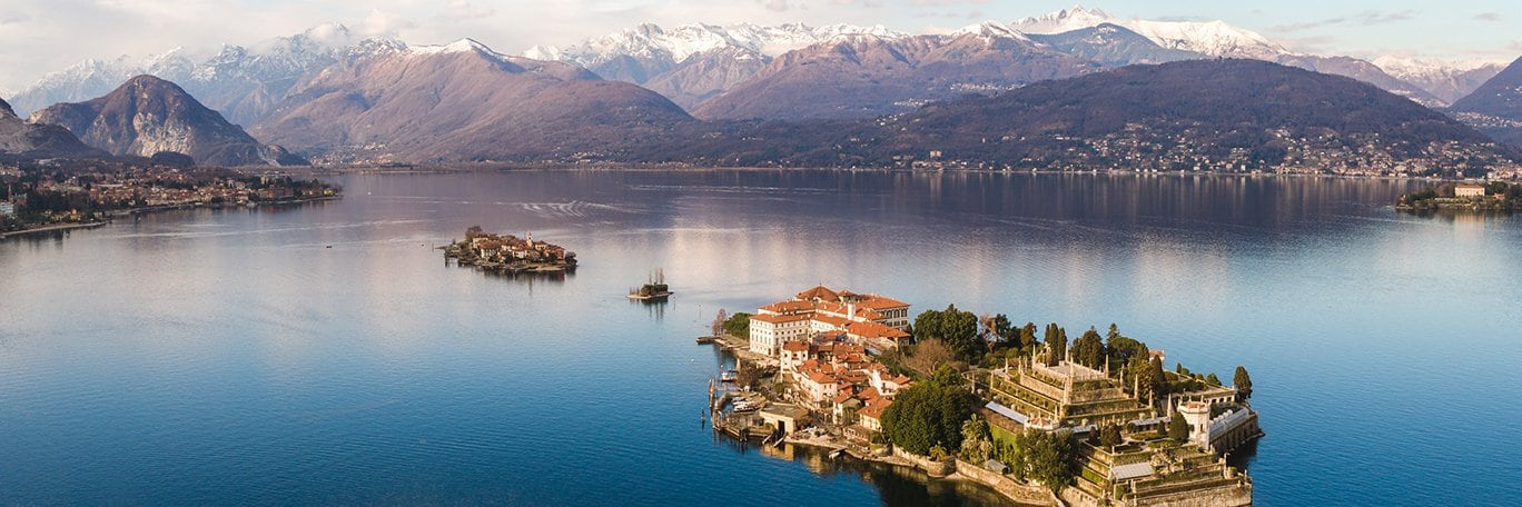 Panoramic visual Lake Maggiore