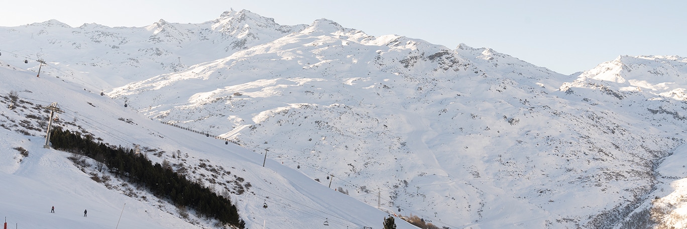 Panoramisch uitzicht Trois Vallées