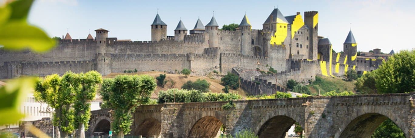 Panoramisch uitzicht Carcassonne
