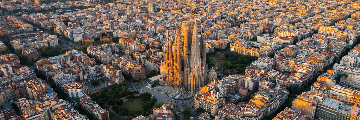 Vista panorámica Barcelone
